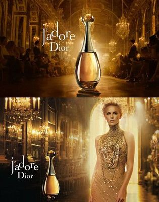 迪奧J&rsquo;adore真我香水廣告海報(bào) 巴洛克風(fēng)格的極致奢華